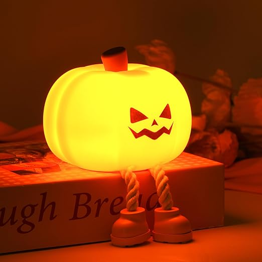 Pumpkin Night Light | Rechargeable Silicone LED Lamp
