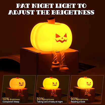 Pumpkin Night Light | Rechargeable Silicone LED Lamp