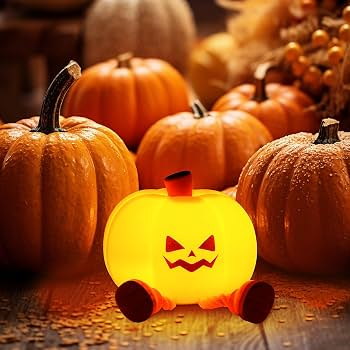 Pumpkin Night Light | Rechargeable Silicone LED Lamp